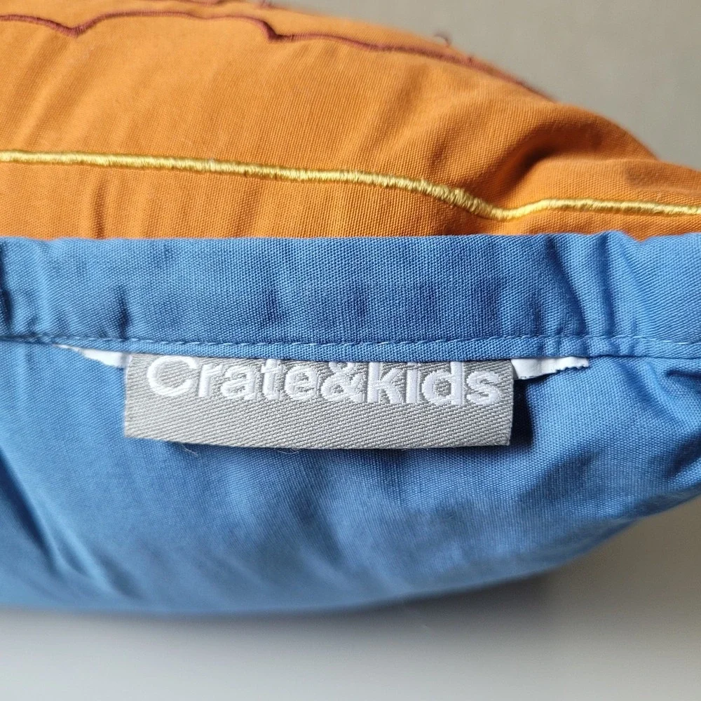 Crate & Kids Solar System Adventure Bedding Set 2 Shams/ 2 Themed Pillows Space